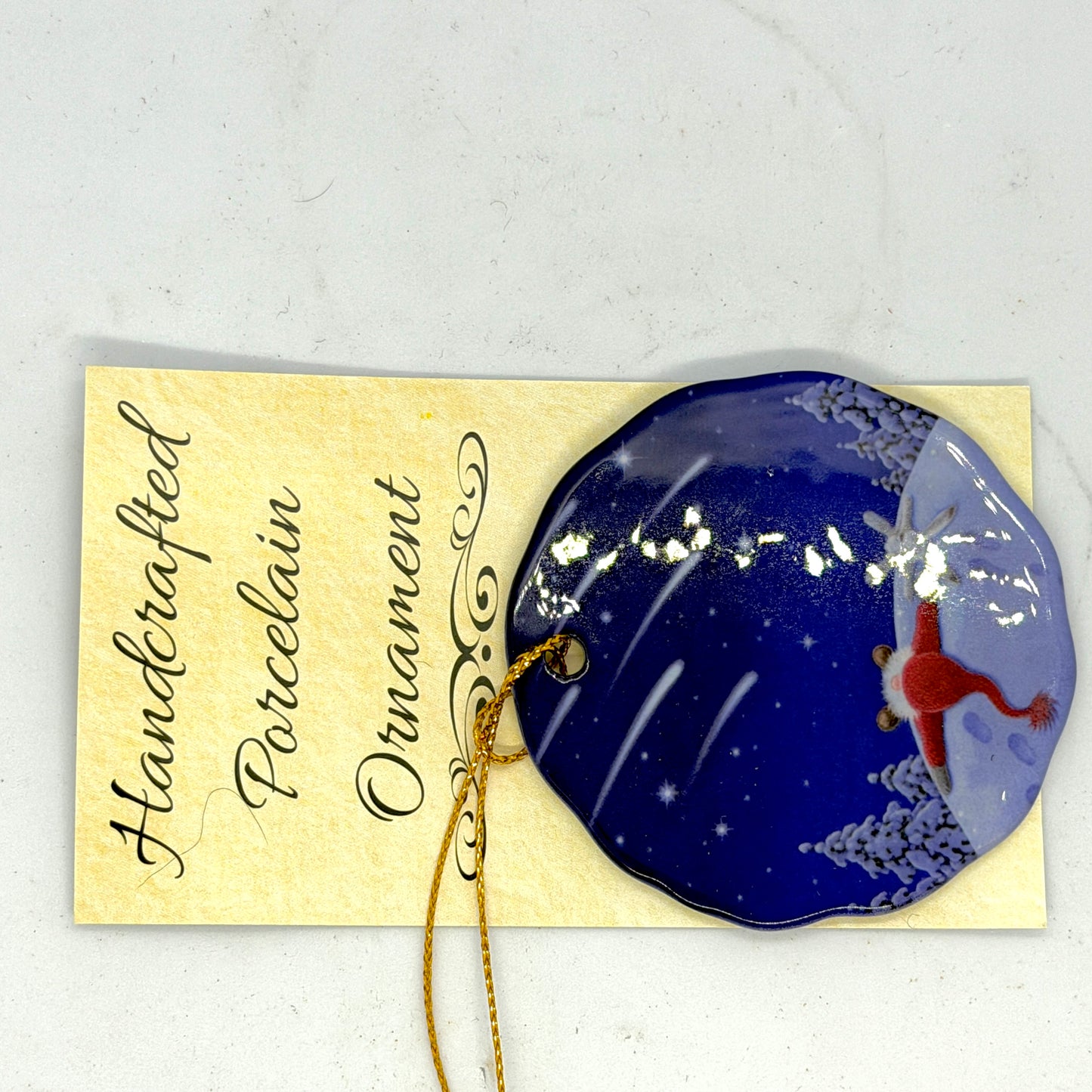 Watching Shooting Stars Ceramic Ornament