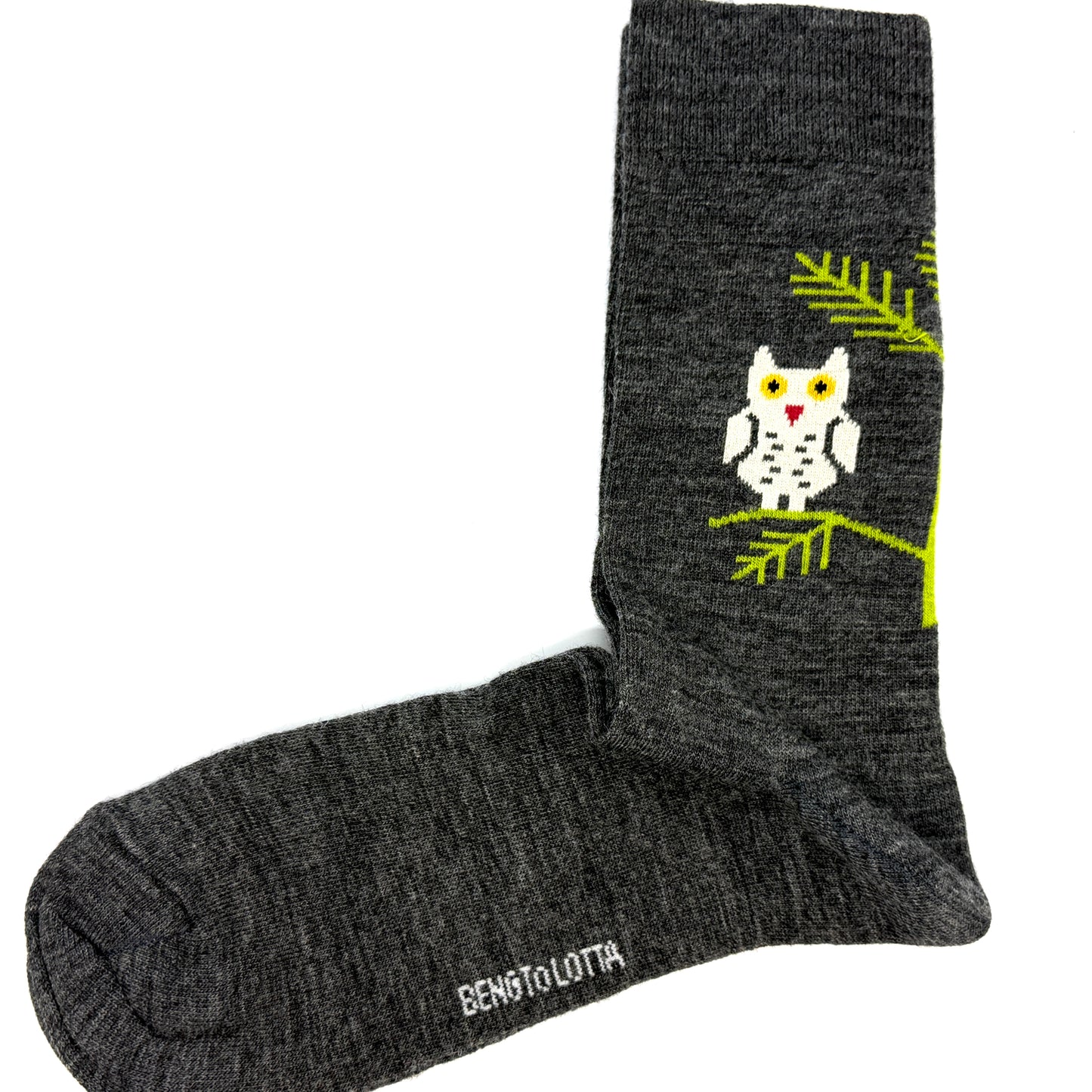 Bengt & Lotta "Owl" Socks (Charcoal)