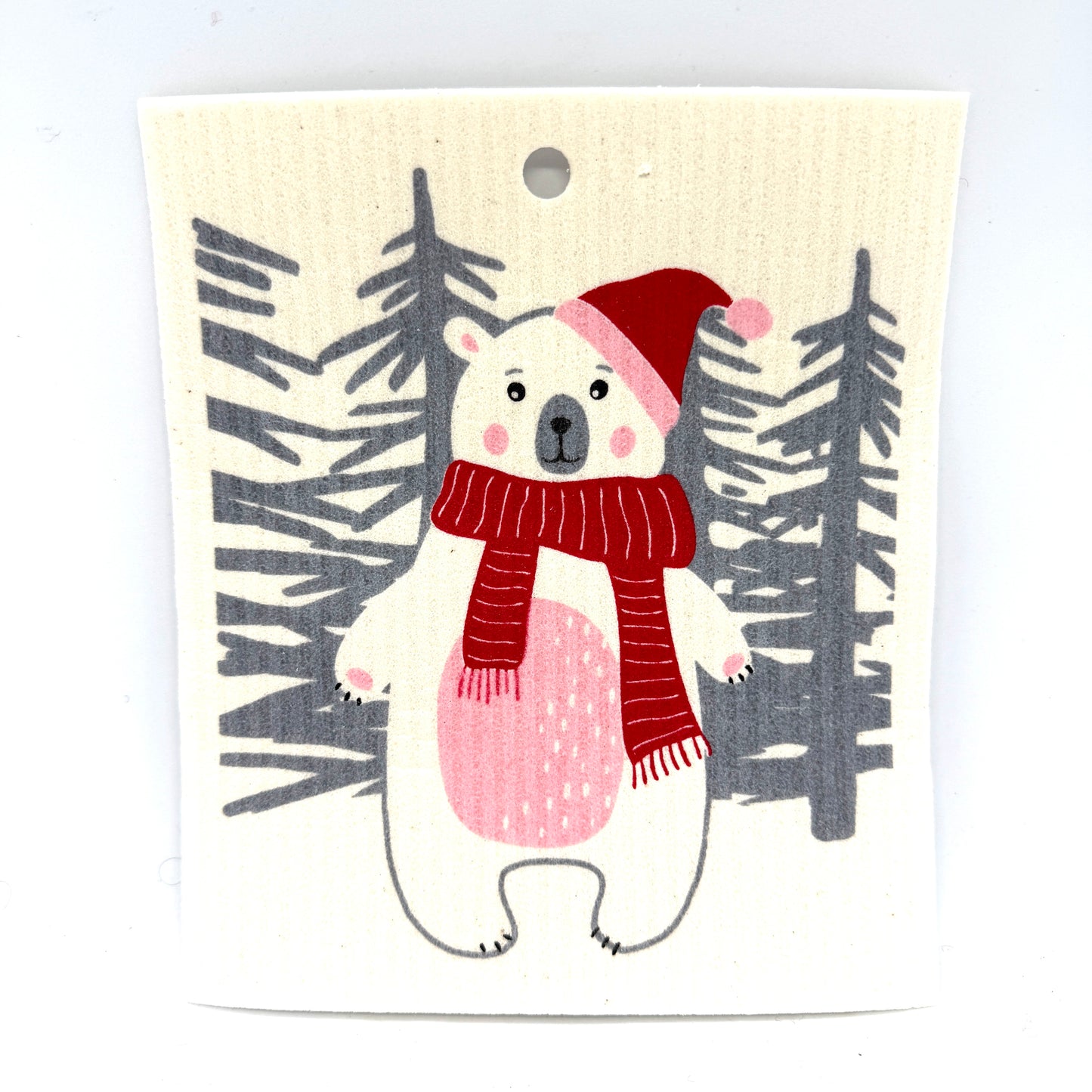 Polar Bear Swedish Dishcloth