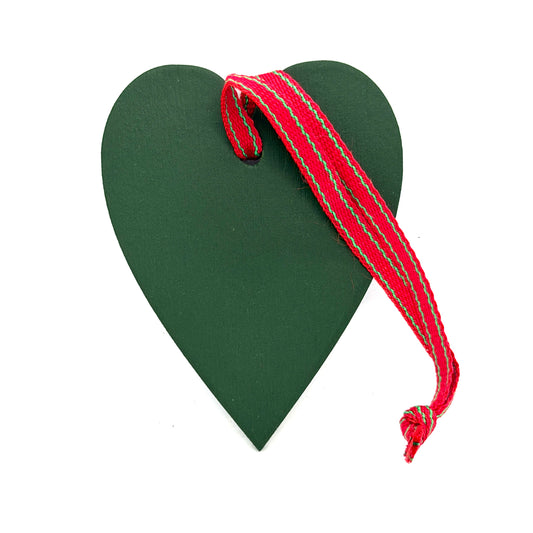 Mushroom Heart Wood Ornament