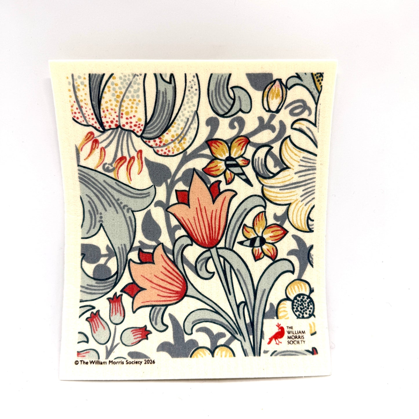 Golden Lily Blue Swedish Dishcloth