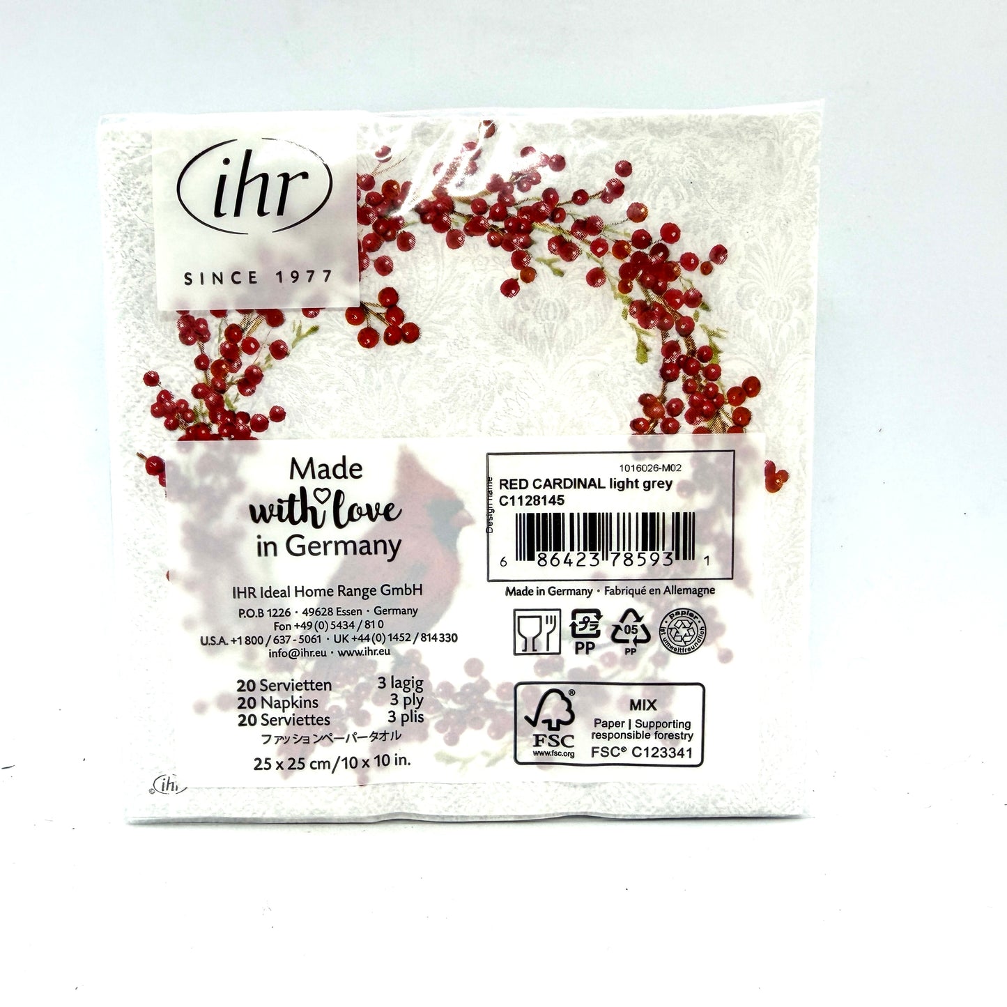Cardinal Cocktail Napkin