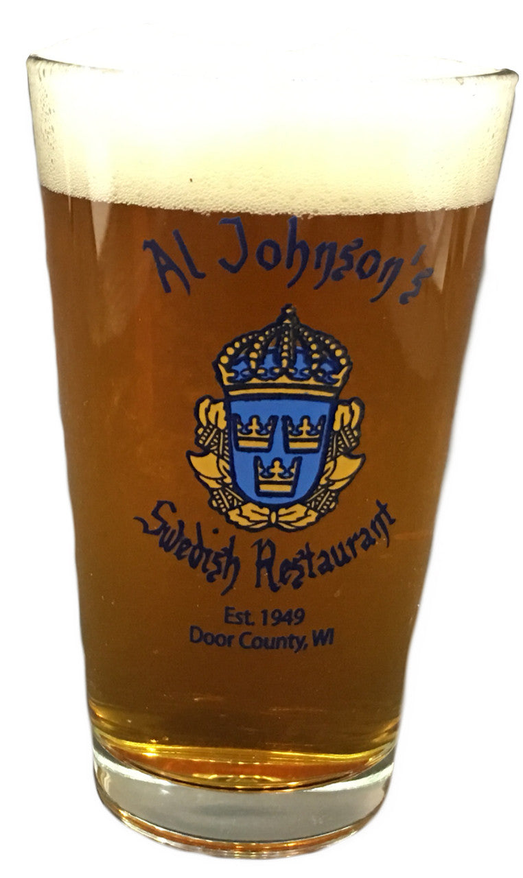 Al Johnson's Three Crowns Pint Glass