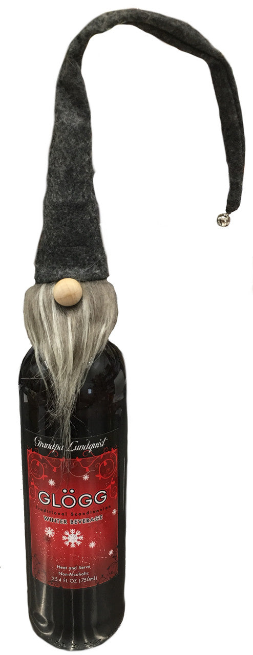 Grey Tomten Bottle Topper