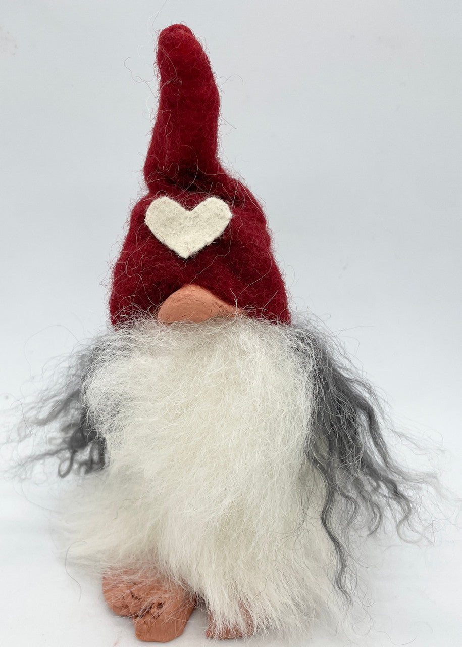 Red Hat Gnome Handcrafted Wool