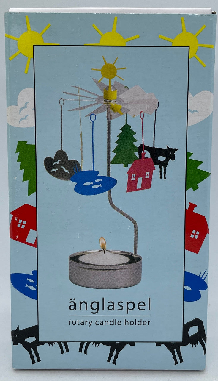 Änglaspel Sun & Cloud rotary candle holder