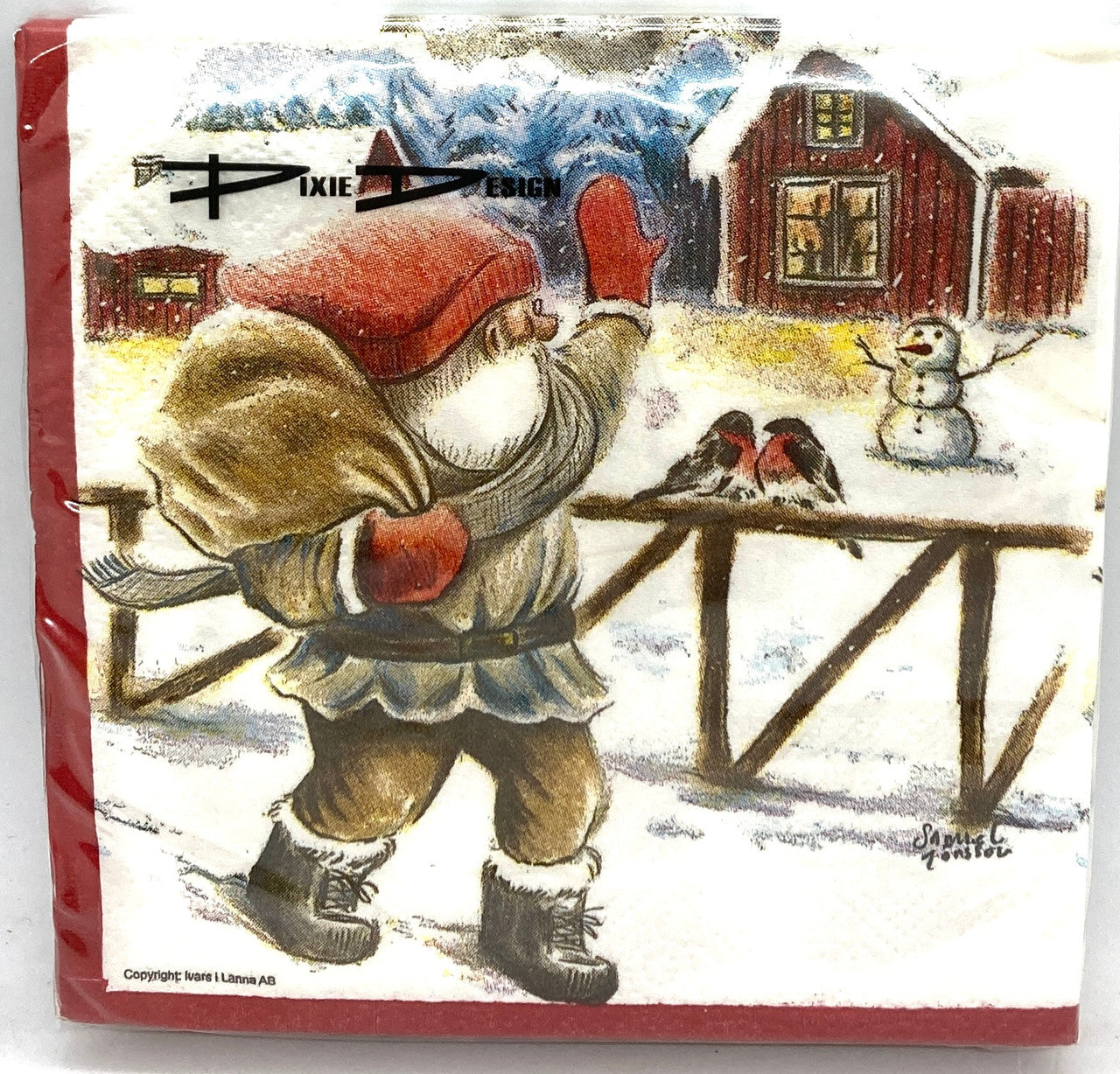 Tomte Waving to a Snowman. That's what it's all about, you know?