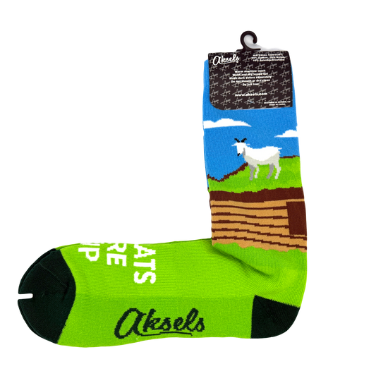 Al Johnson's Goat on the Roof Socks