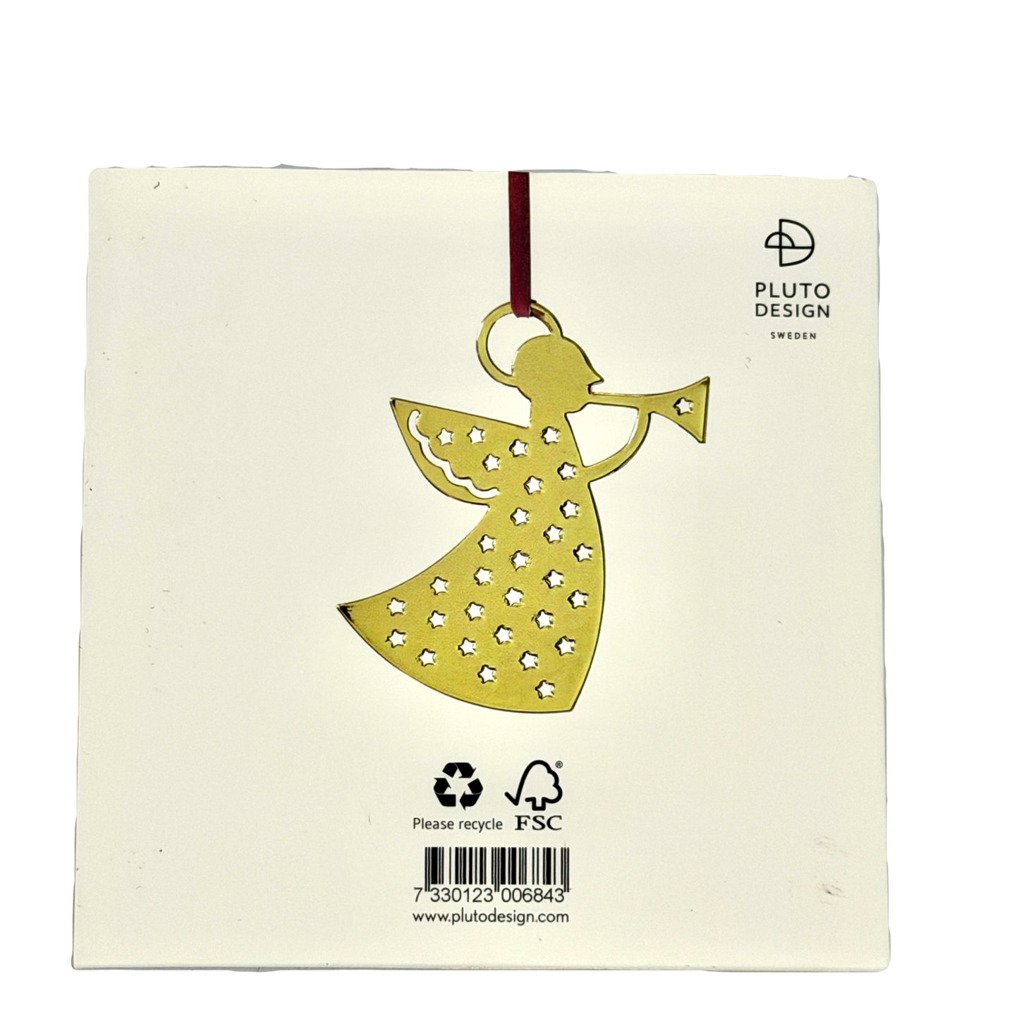 Gold Trumpet Angel Hanging Decoration