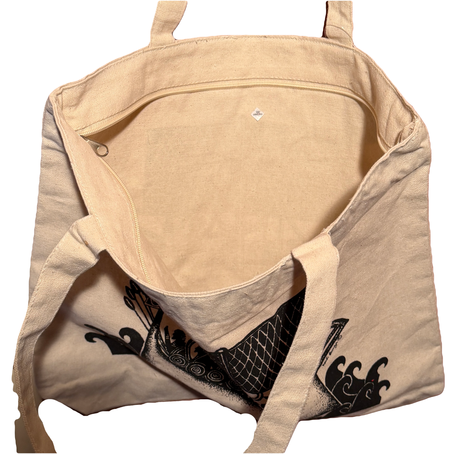 Viking Ship Canvas Tote