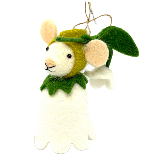 Lilly of the Valley Mouse Ornament