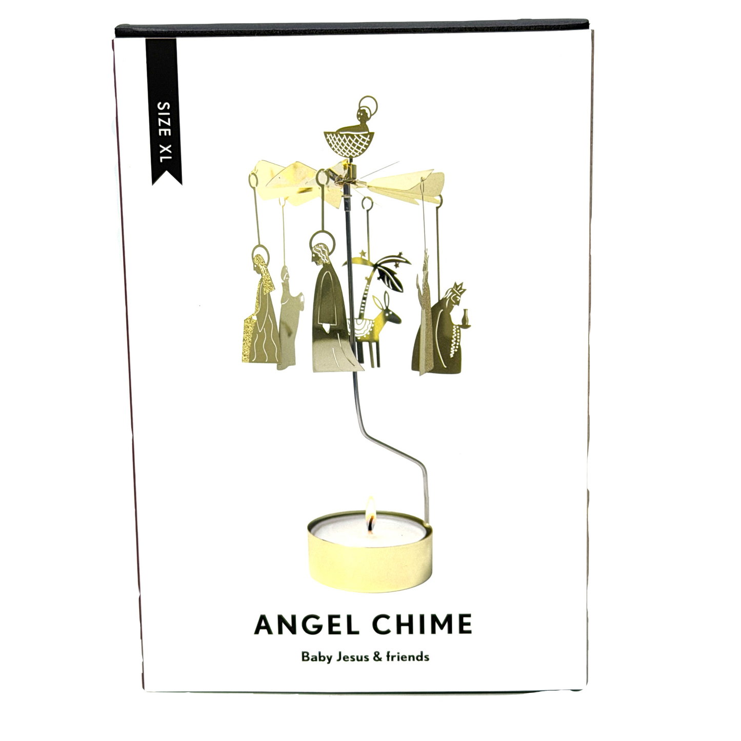 Änglaspel Large Nativity rotary candle holder