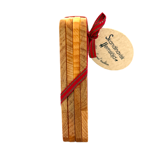 Heart Wood Coaster 4 pack