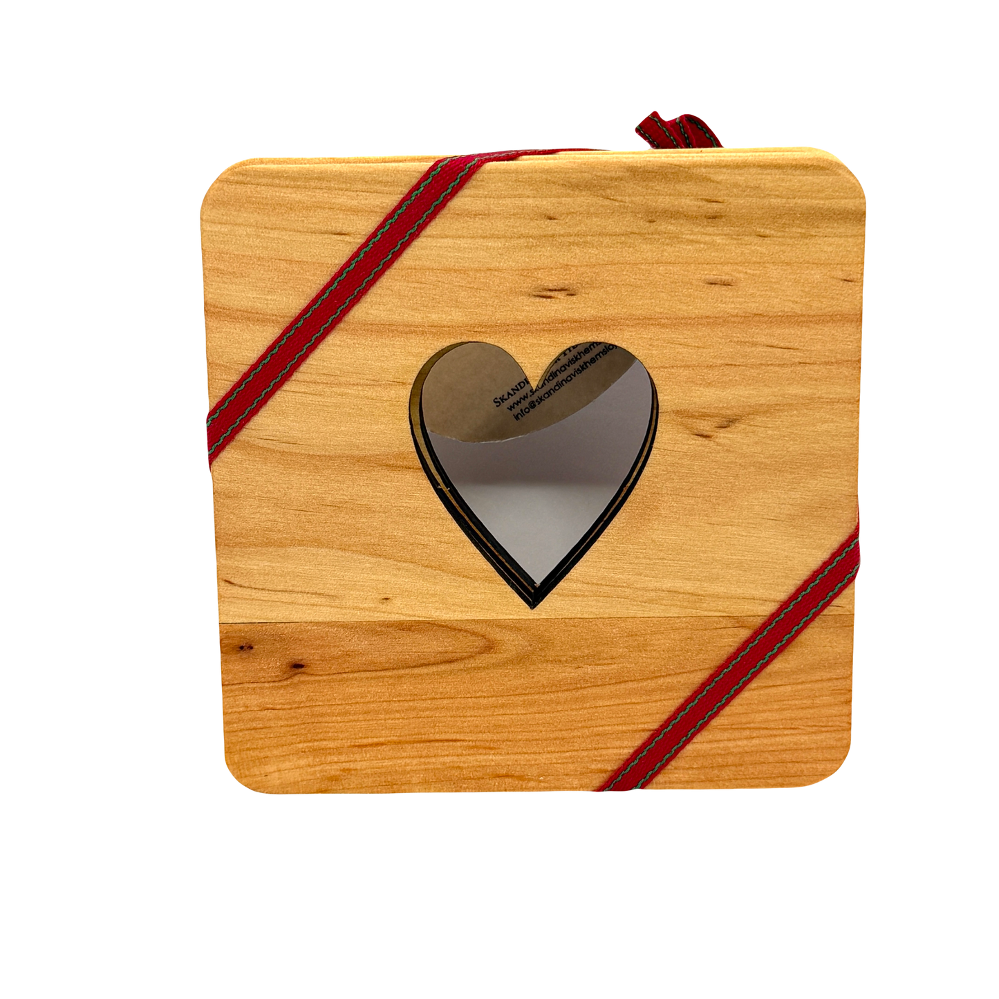 Heart Wood Coaster 4 pack