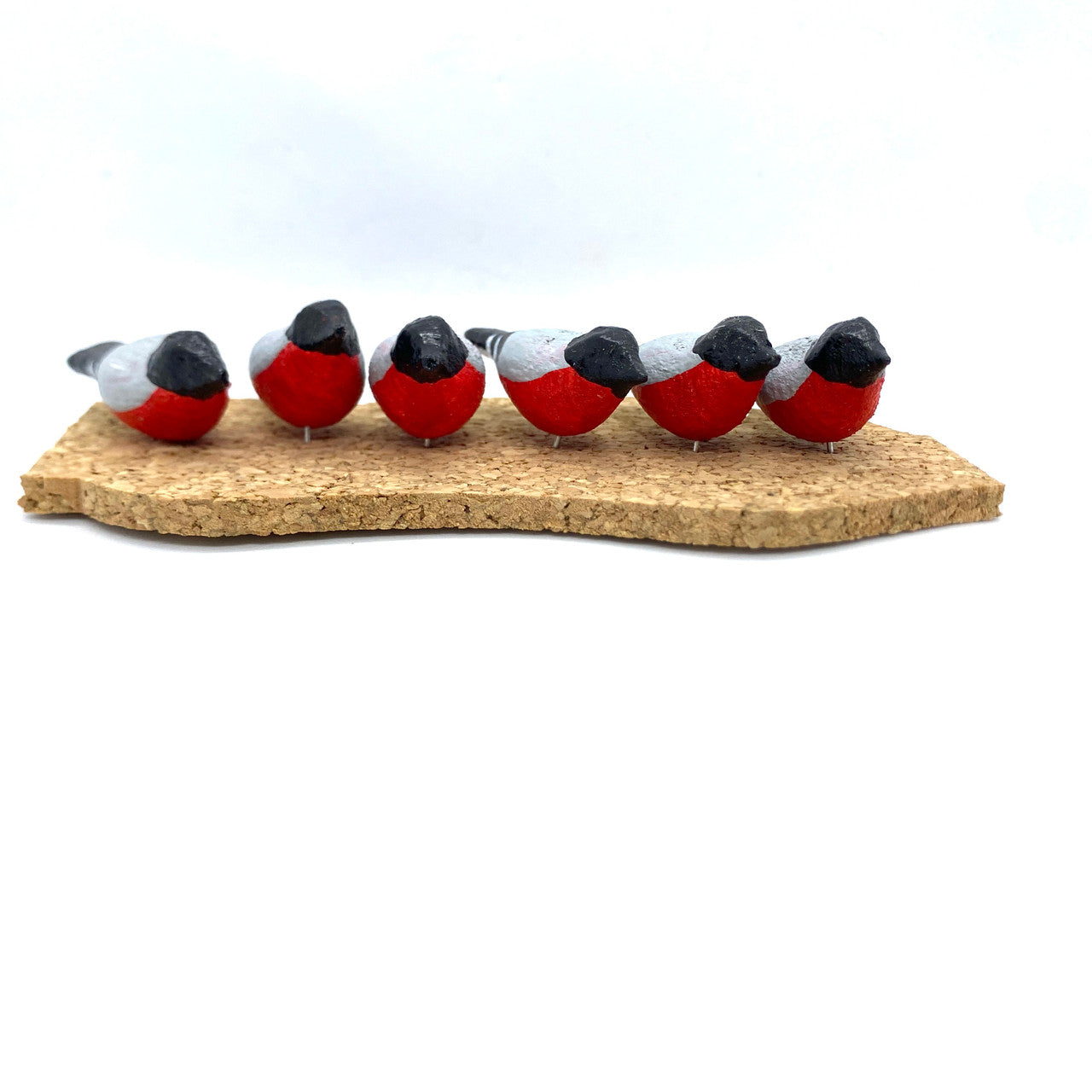 Bullfinch Bird Pins