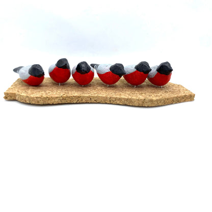 Bullfinch Bird Pins