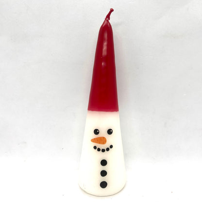 Hand Dipped Snowman Candle