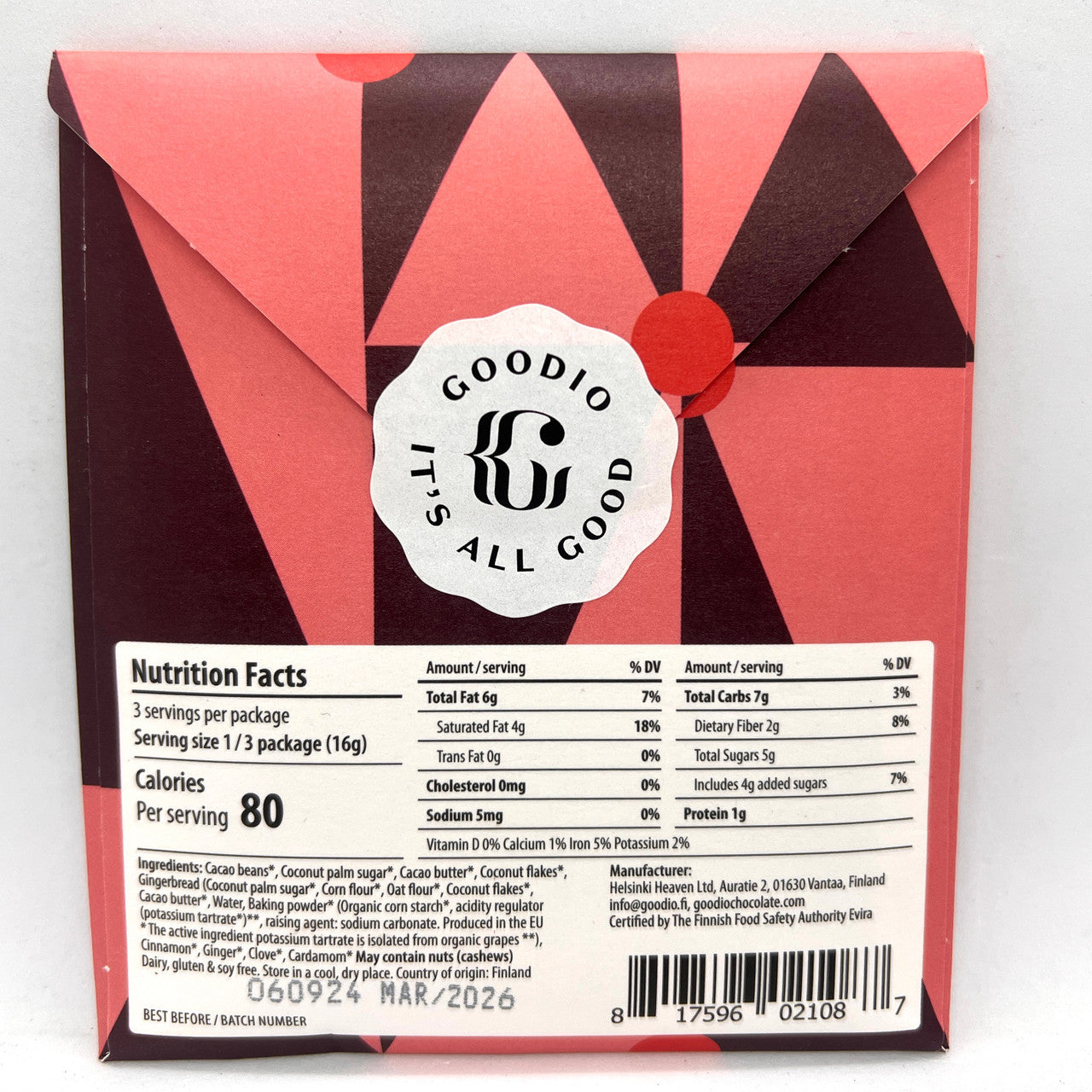 Goodio Chocolate "Ginger Bread"