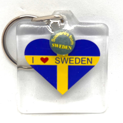 I Heart Sweden Keychain