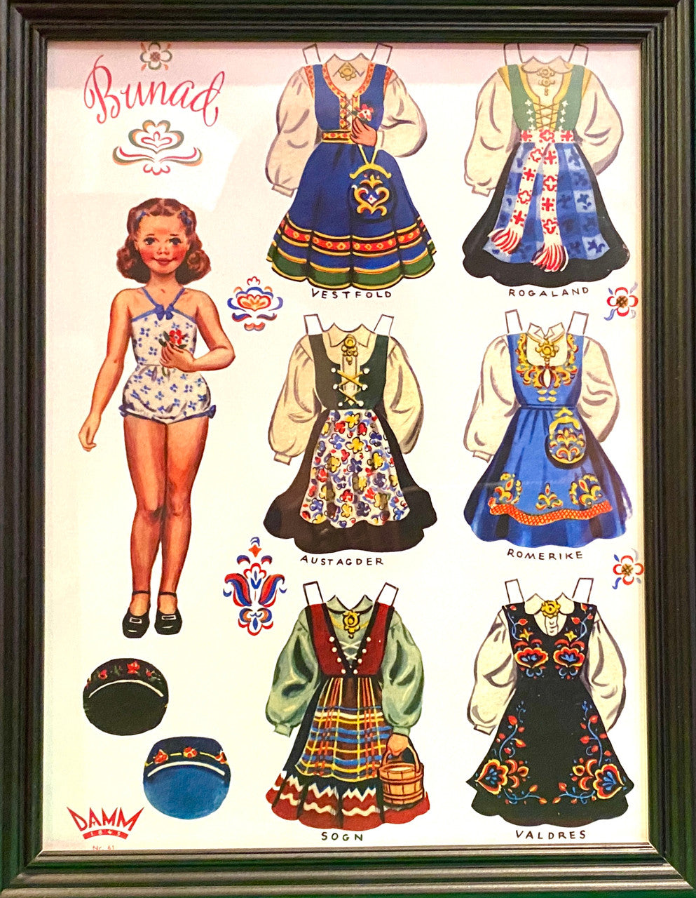 Norwegian Paper Doll (redhead)