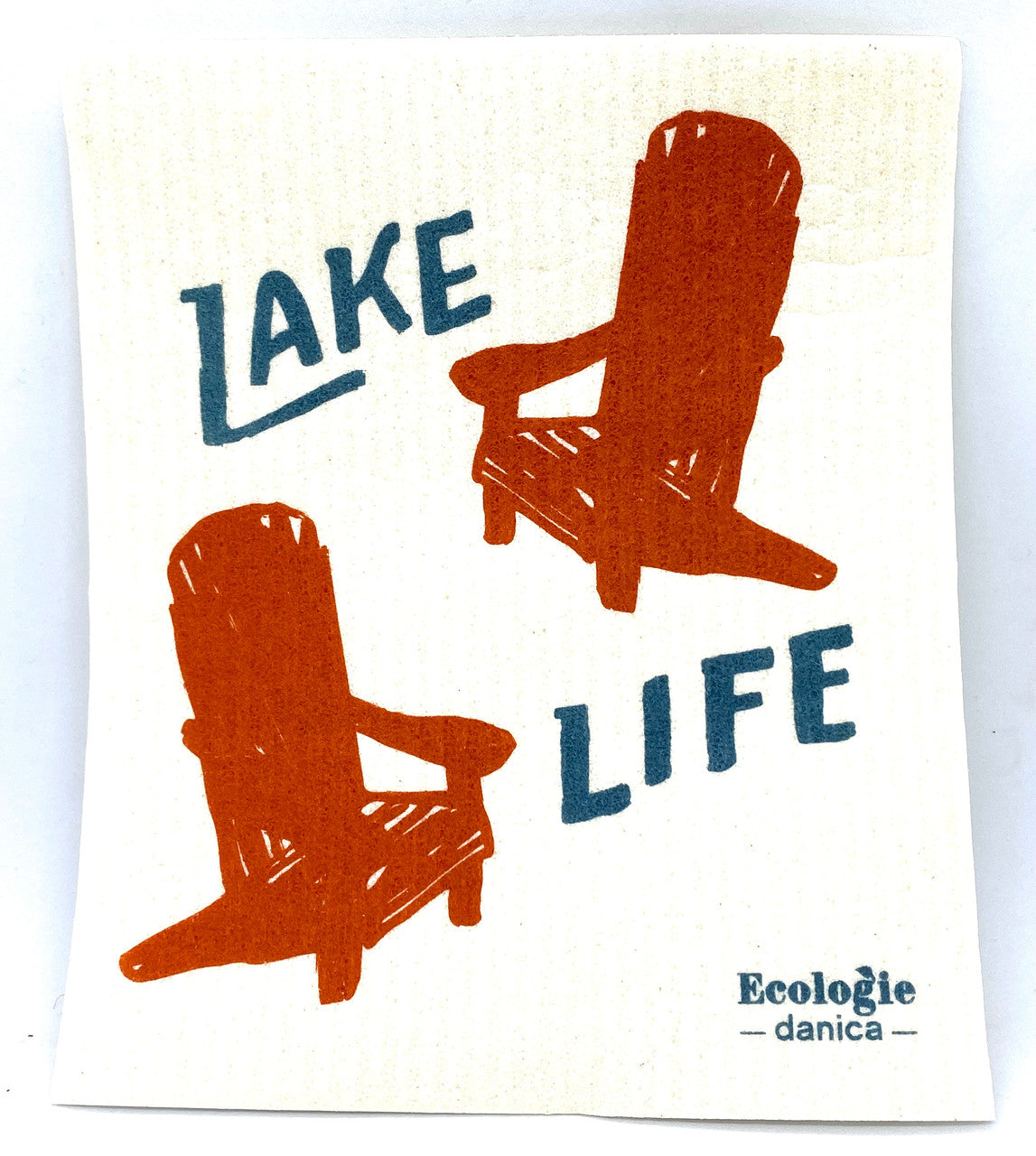 Lake Life Swedish Dishcloth