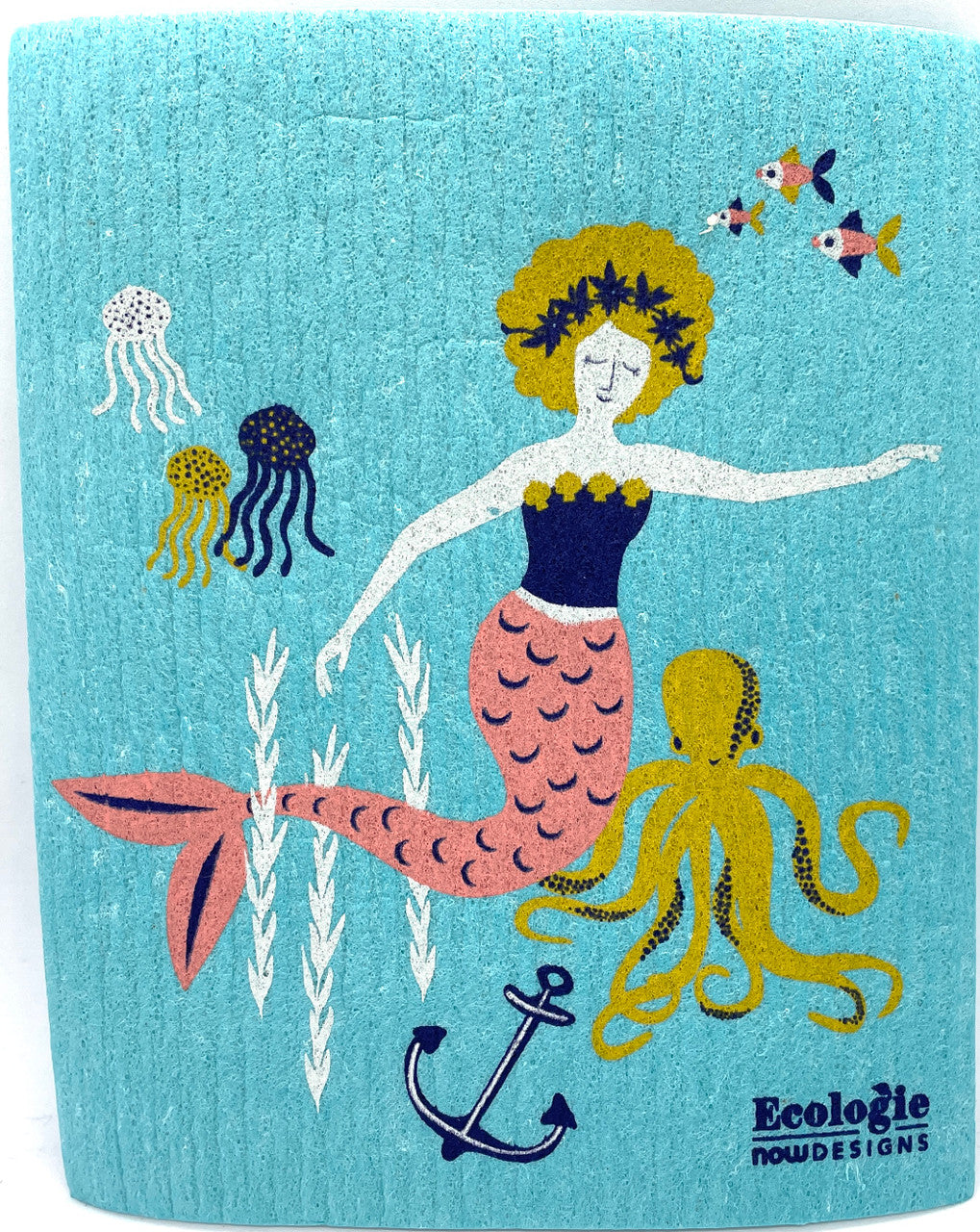 Mermaids Swedish Dishcloth