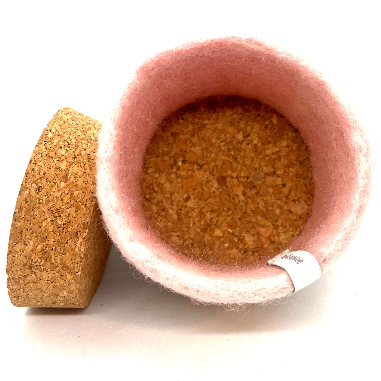 Aveva Felted Wool Jar (pink)