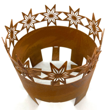 Metal Outdoor Candle Holder -Stars