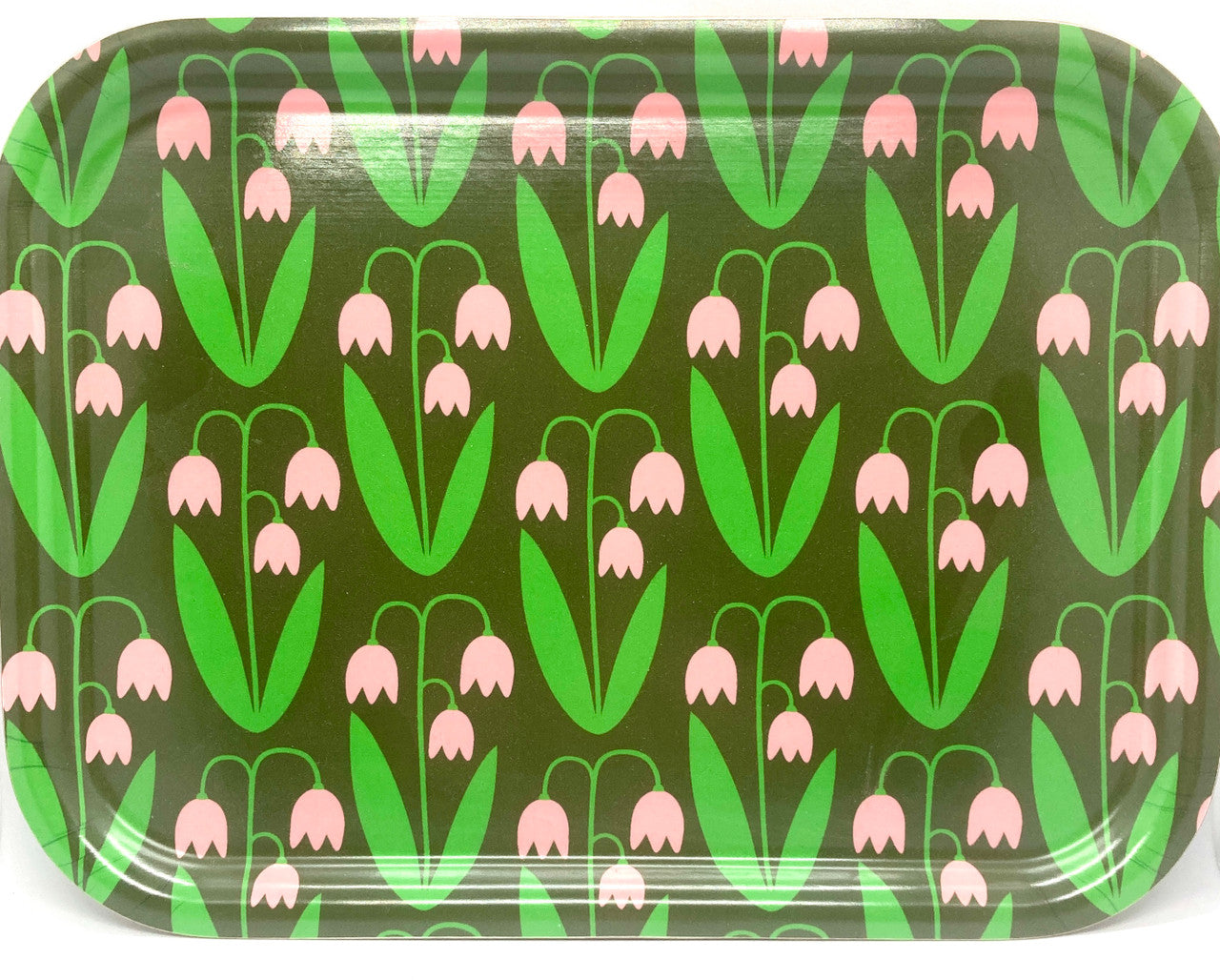 Green Linnea Birch Serving Tray