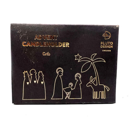 Small Nativity Candle Holders