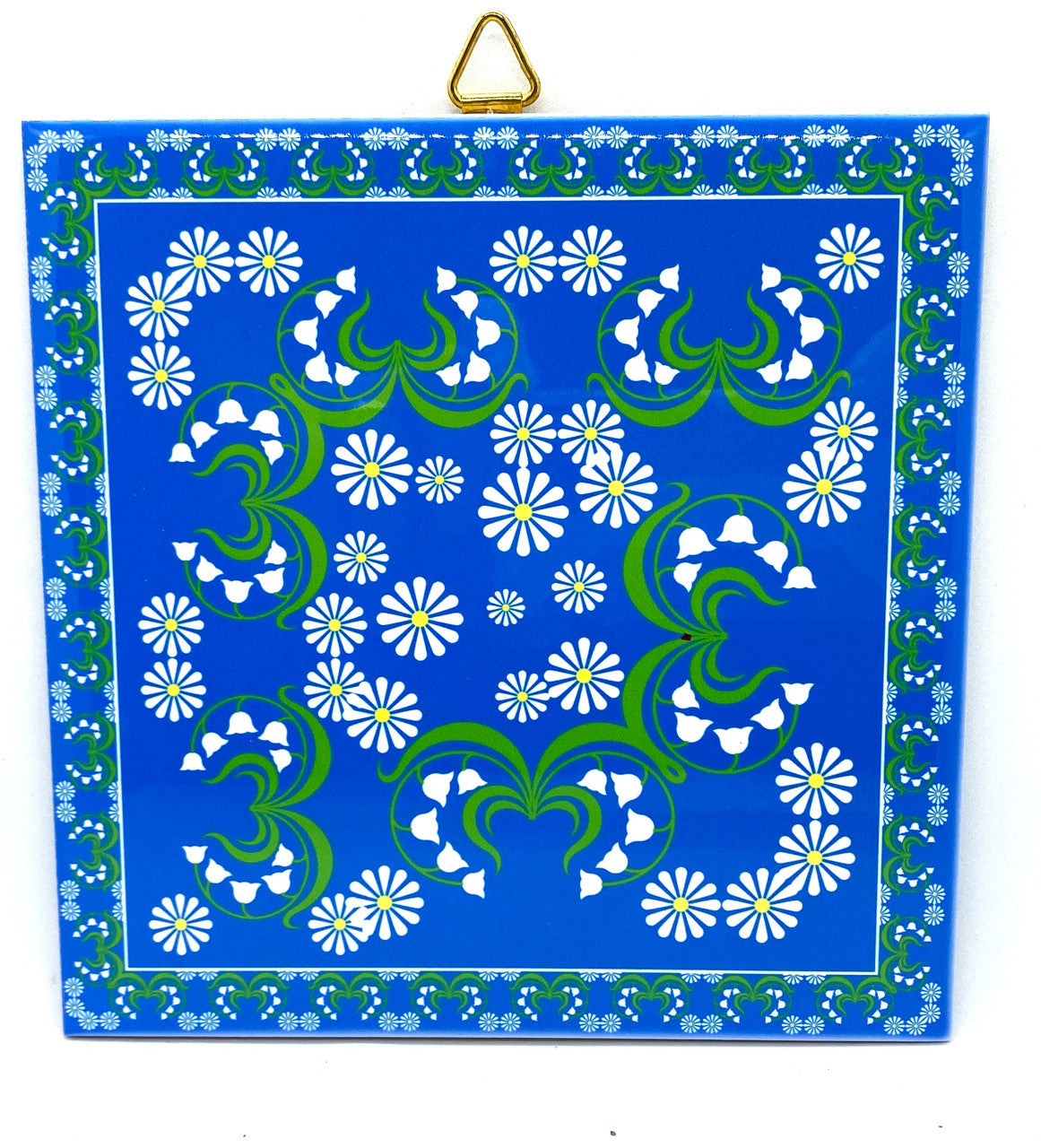 Lily of the Valley & Daisies Tile Trivet