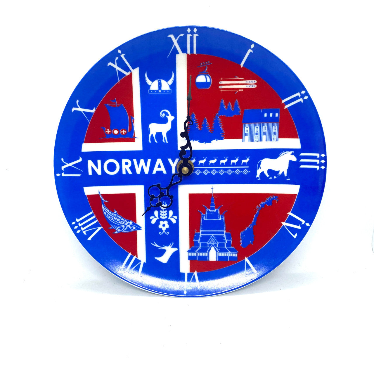 Norway Plate Clock