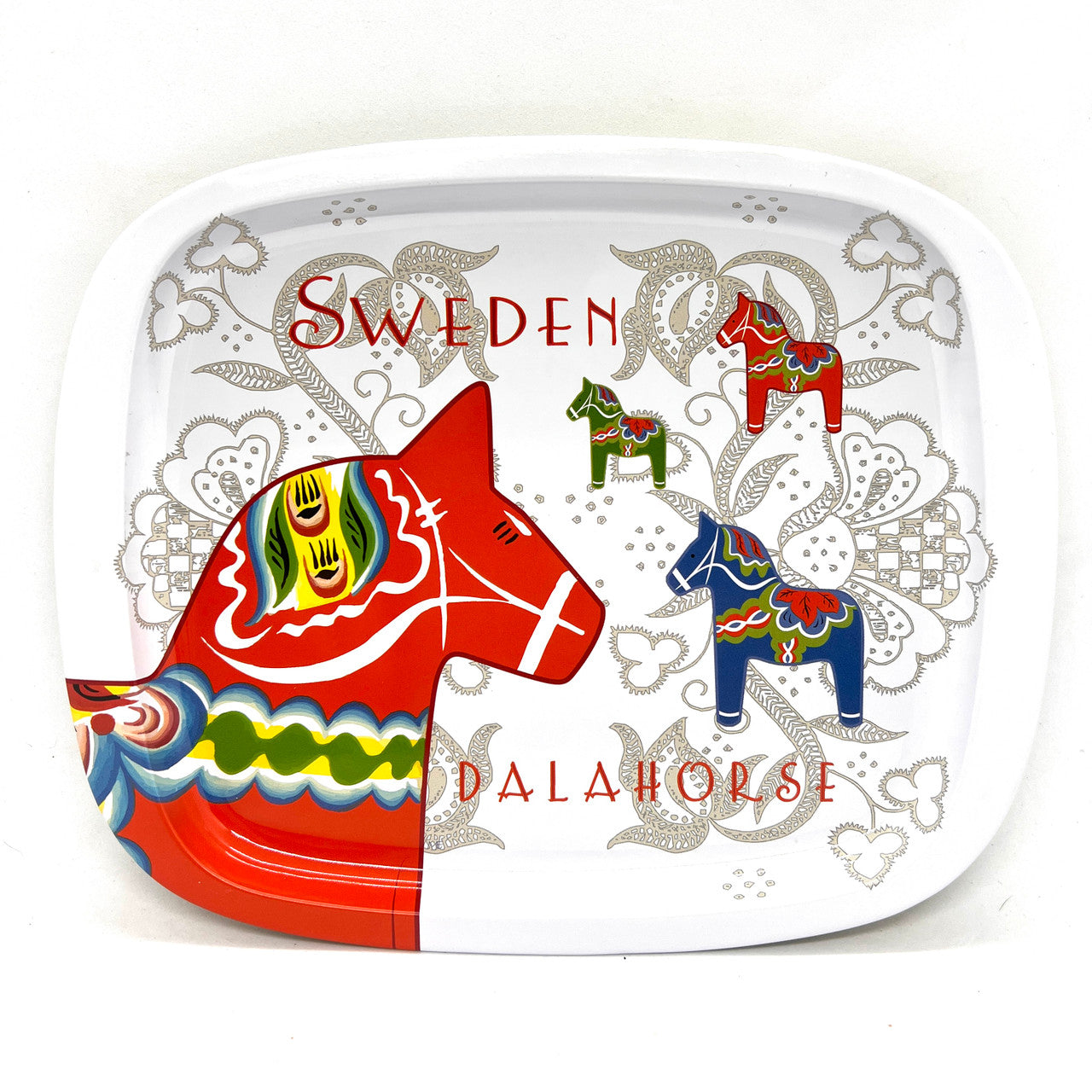 Swedish Dalahorse Metal Tray