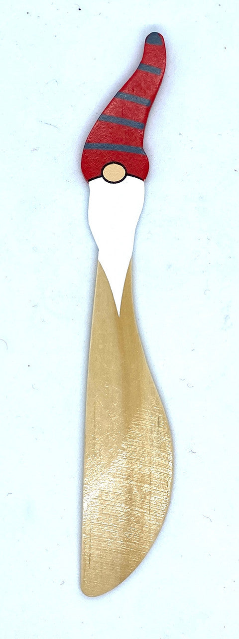 Bearded Striped Hat Tomte Wood Spreader