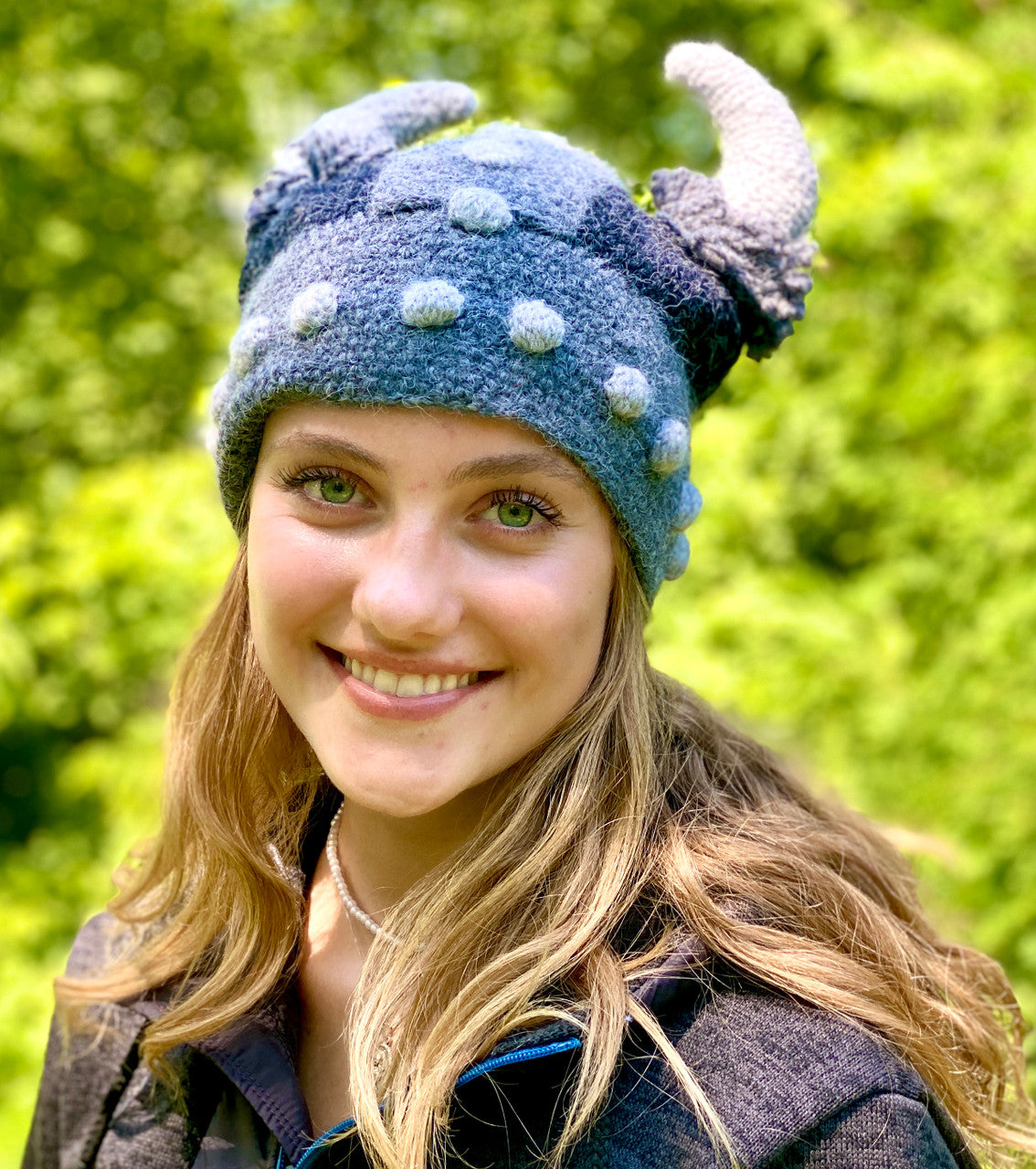 Knit Viking Helmet (gray)