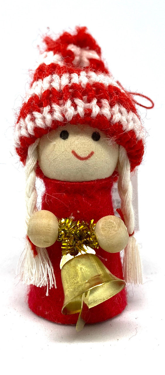 Little Girl with Bell Ornament
