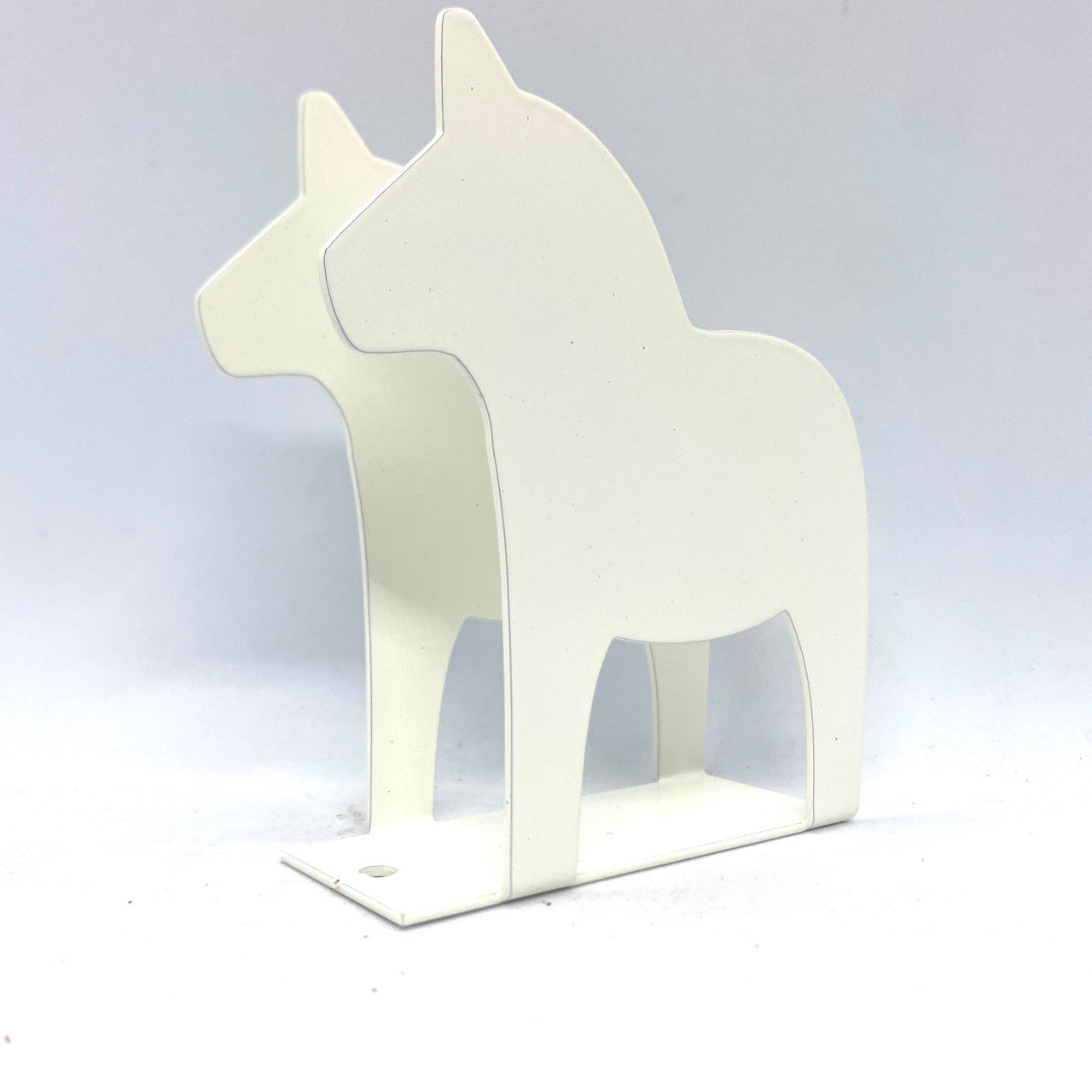 White Dala Horse Napkin Holder