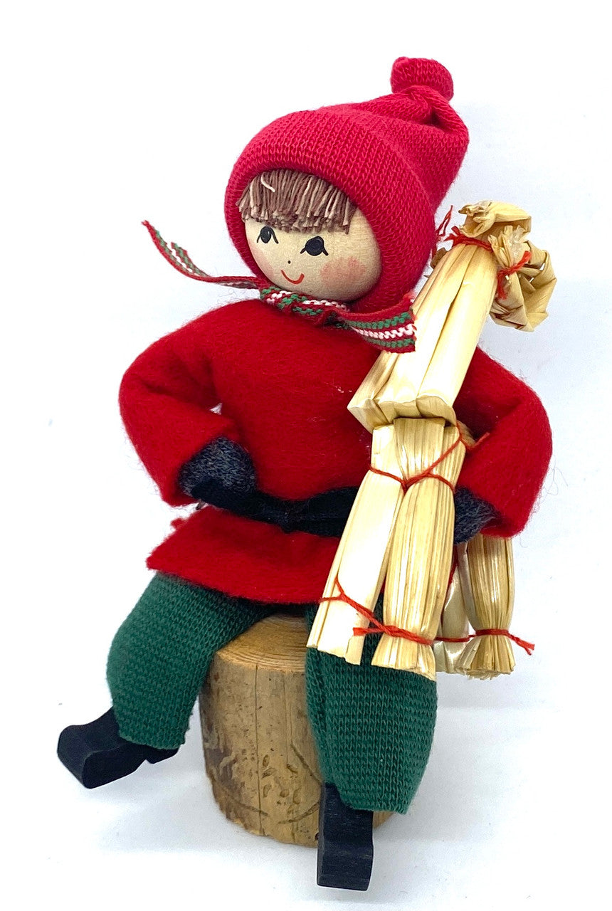 Tomte Kid with Straw Goat