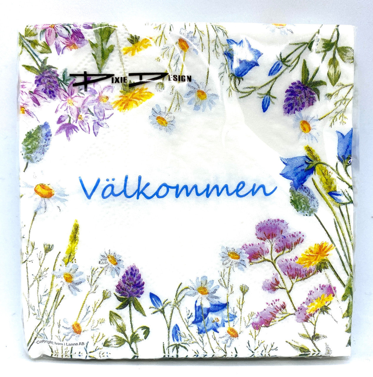 The Välkommen Flower Dinner Napkins 