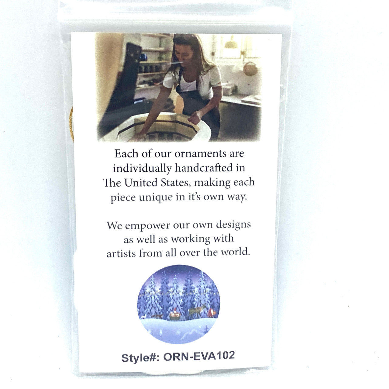 Gift Delivery Ceramic Ornament