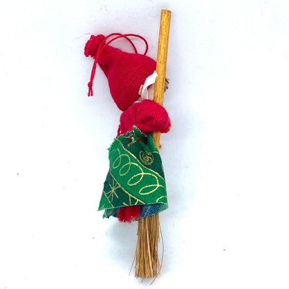 Tomtegirl W/Broom Ornament