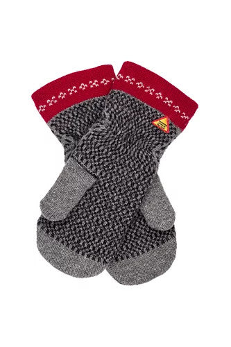 Skaftö Grå Wool Mittens (Large)
