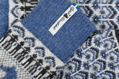 Dalarna Blå Wool Socks (Medium)