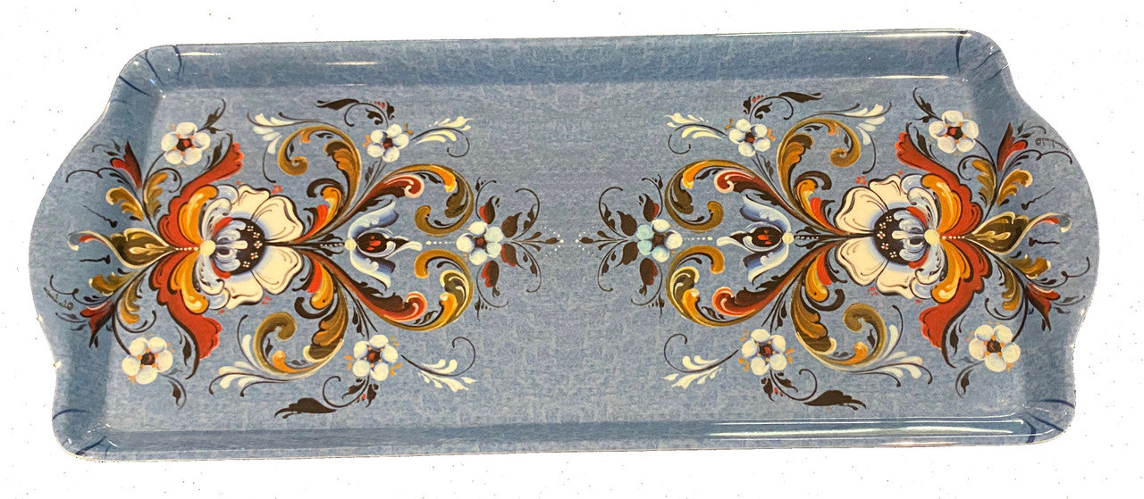 Rosemaling Serving Tray