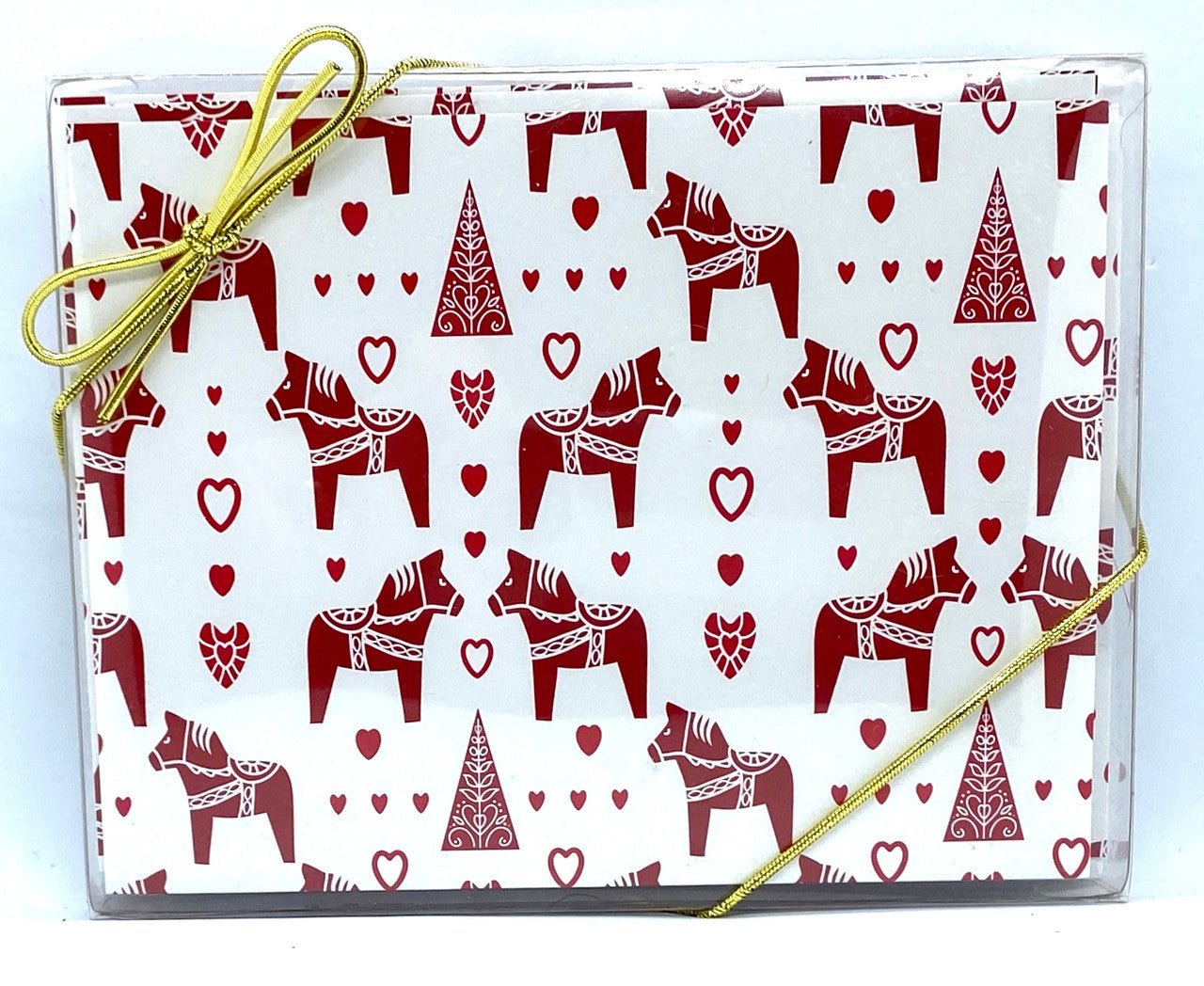 Dala Horses, Hearts, and Trees Notecards