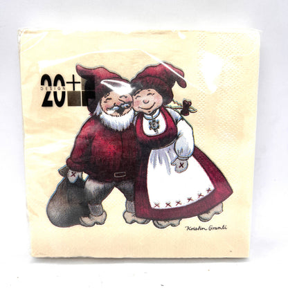 Tomte Couple Cocktail Napkins
