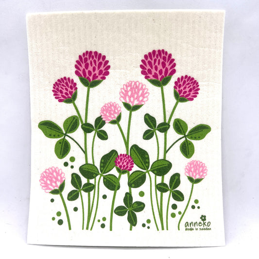 Summer Clover Swedish Dishcloth