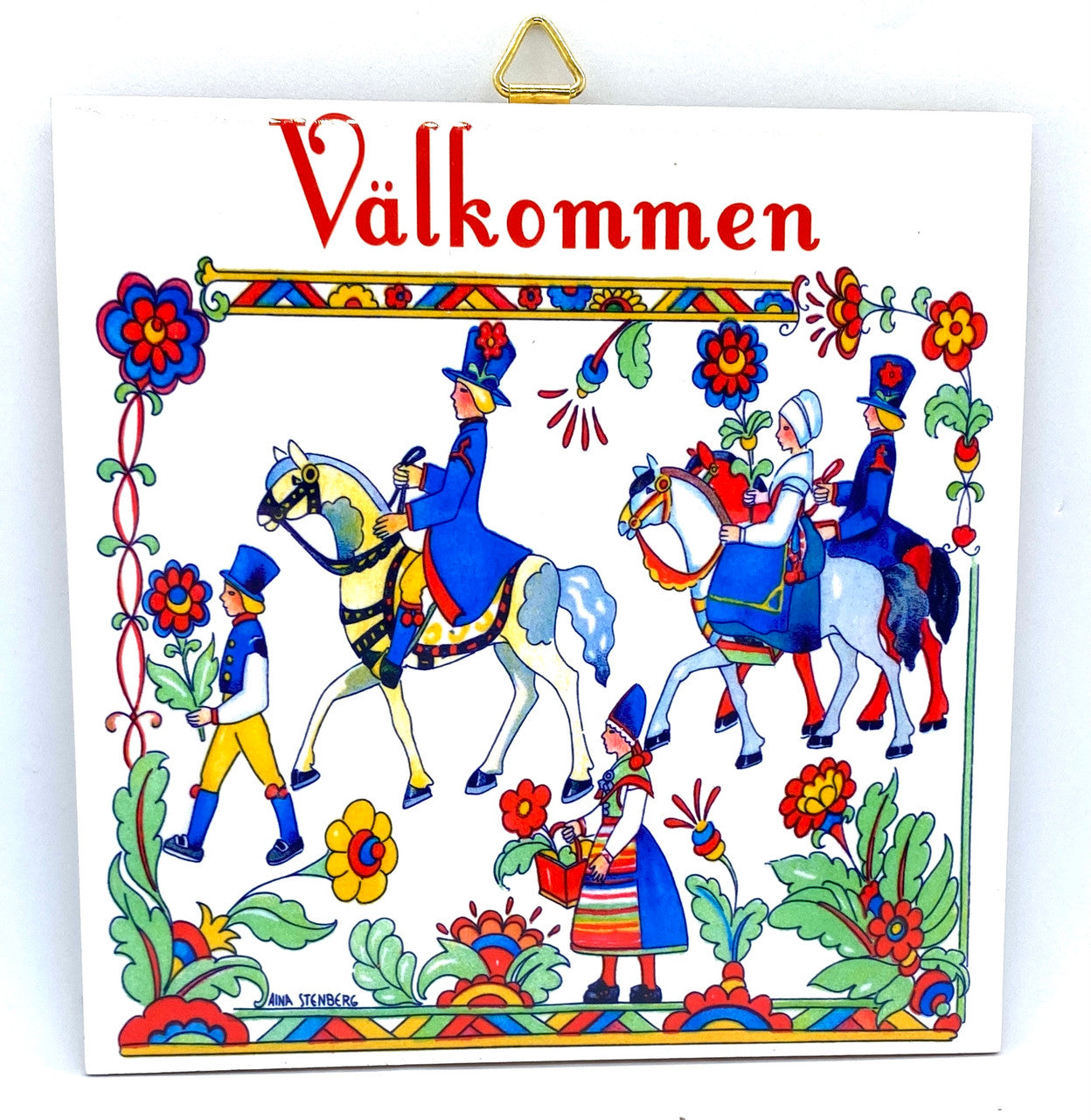 Swedish Couples Tile Trivet