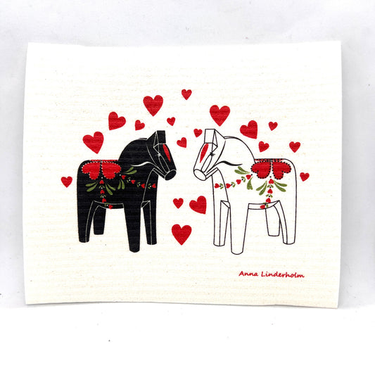 Dala Love Swedish Dishcloth