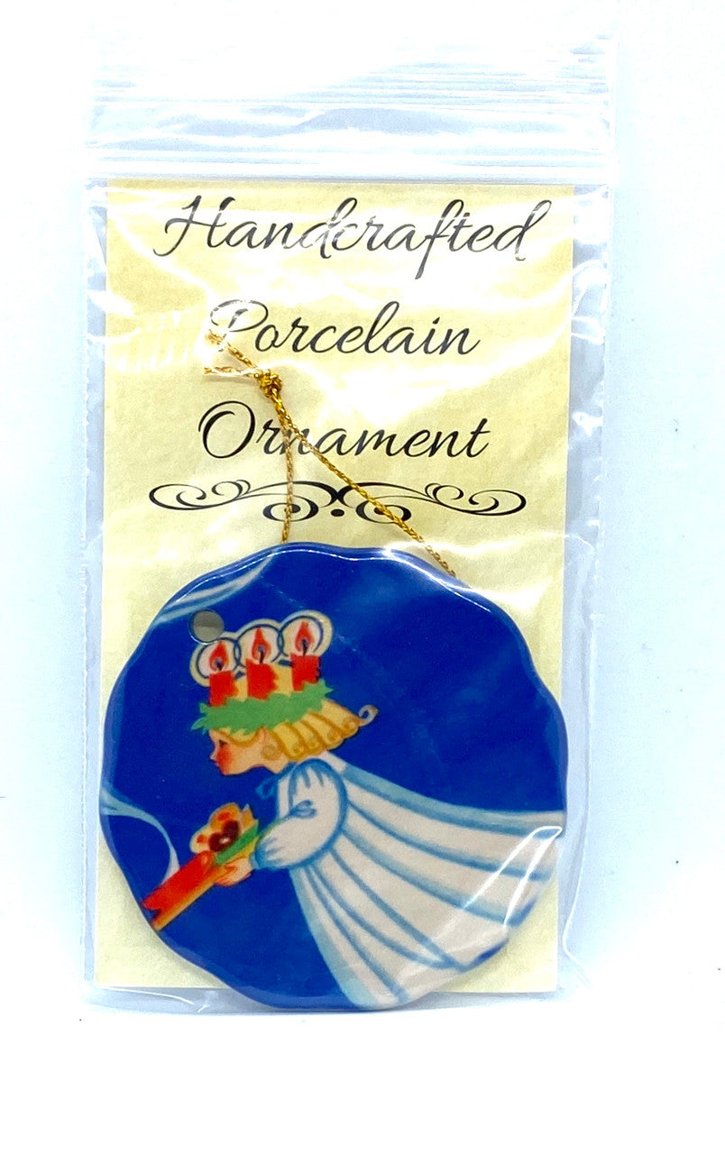Blue Lucia Ceramic Ornament